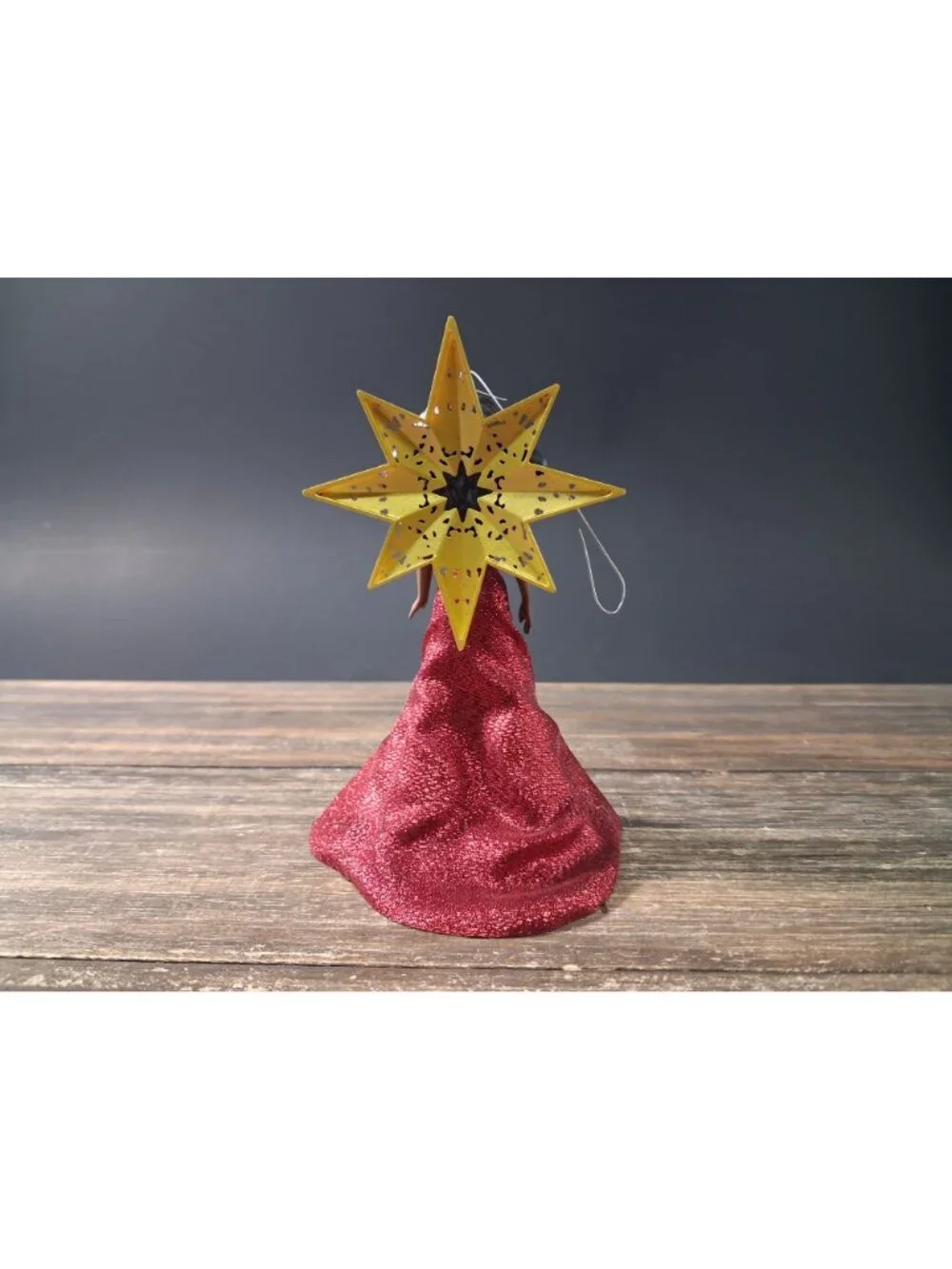 Holiday Barbie Ornament Hallmark Christmas 3rd Series Red Gown Dark Tone 2017